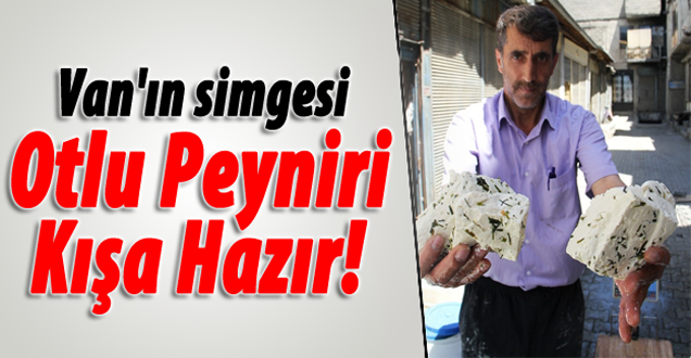 Van'ın otlu peyniri kışa hazırlanıyor!