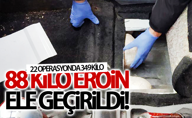 Van’da 88 kilo 456 gram eroin ele geçirildi