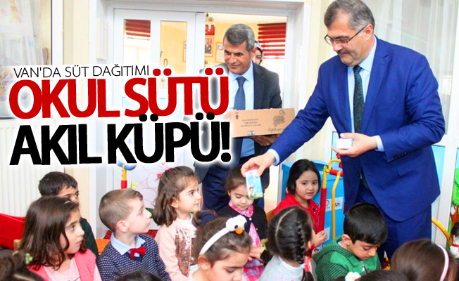 Van'da süt dağıtımı