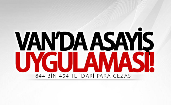 Van’da asayiş uygulaması