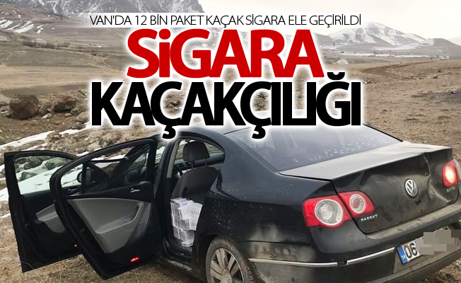 Van'da 12 bin paket kaçak sigara ele geçirildi