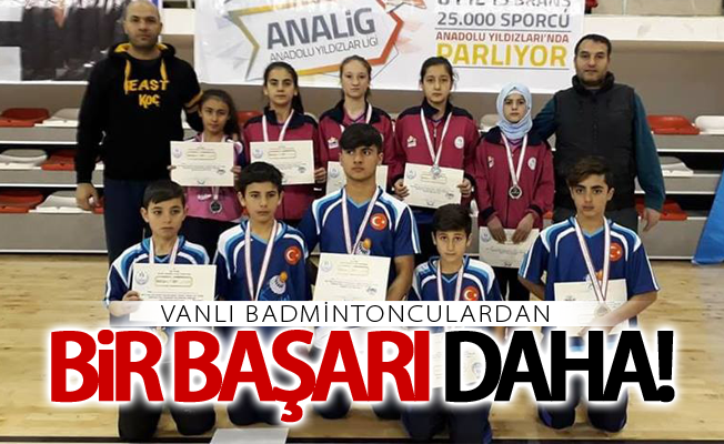 Vanlı badmintonculardan bir başarı daha