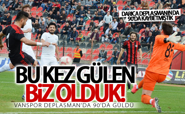 Van Büyükşehir Belediyespor deplasman'da 90'da güldü