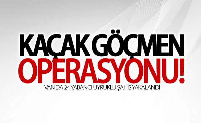 Jandarmadan kaçak göçmen operasyonu! 24 kişi yakalandı