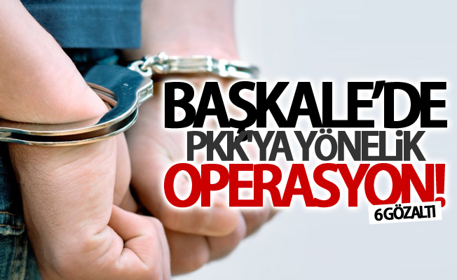 Başkale’de PKK'ya yönelik operasyon! 6 gözaltı