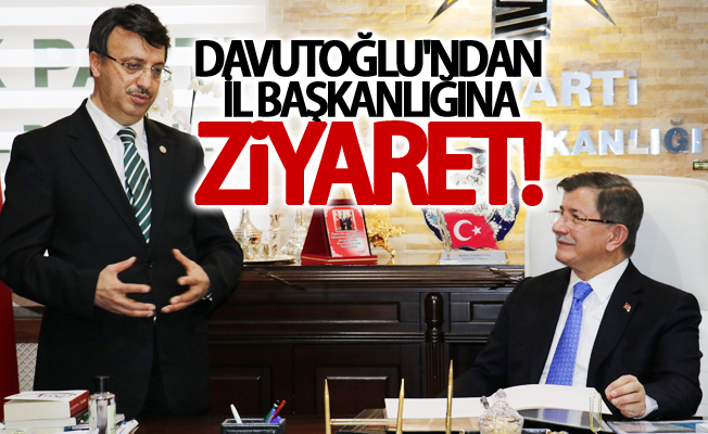 Davutoğlu'ndan AK Parti Van İl Başkanlığına ziyaret