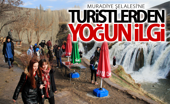 Muradiye Şelalesi'ne turistlerden yoğun ilgi
