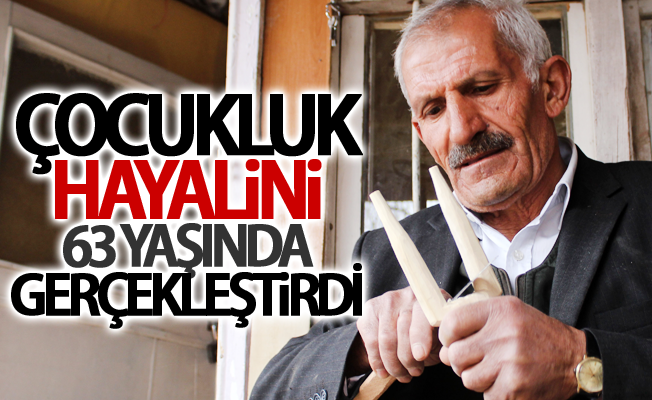 Çocukluk hayalini 63 yaşında gerçekleştirdi