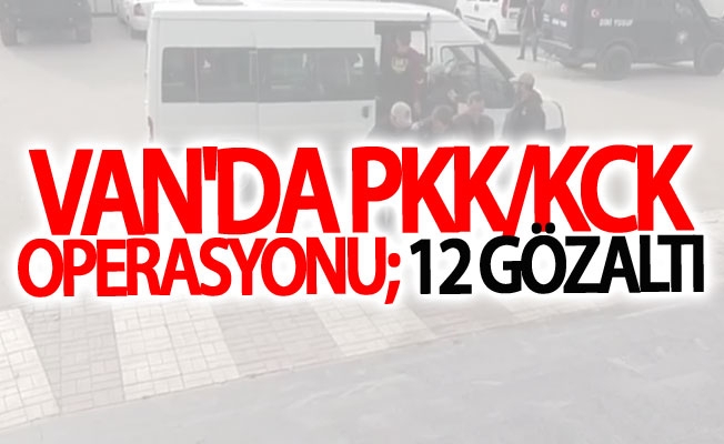 Van'da operasyon: 12 gözaltı