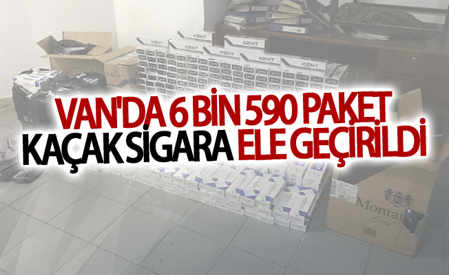 Van'da 6 bin 590 paket kaçak sigara ele geçirildi