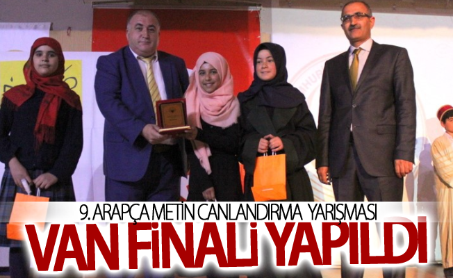 9. Arapça Metin Canlandırma yarışması Van finali yapıldı