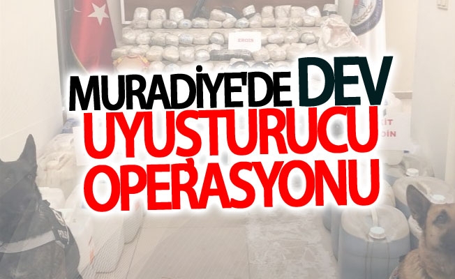 Van Muradiye'de dev uyuşturucu operasyonu