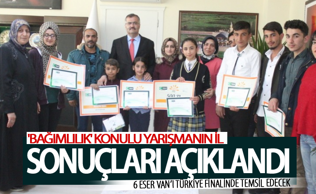 'Bağımlılık' konulu yarışmanın il sonuçları açıklandı