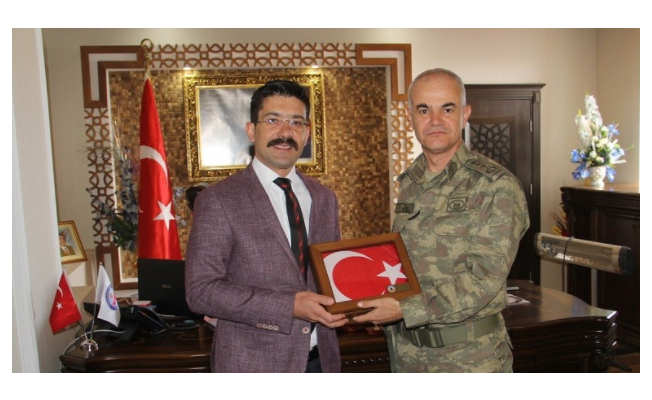 Albay Yenilmez’den Kaymakam Abdulselam  Öztürk'e ziyaret