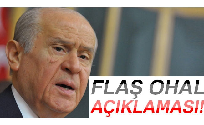 MHP Genel Başkanı Devlet Bahçeli'den flaş açıklamalar