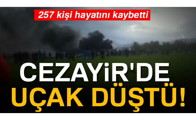 Cezayir'de uçak düştü! 257'den fazla ölü var