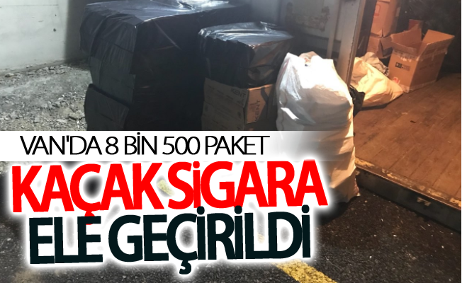 Van’da kaçak sigara operasyonu