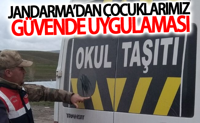 Jandarma’dan “Çocuklarımız güvende” uygulaması