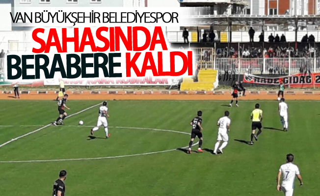 Van Büyükşehir Belediyespor sahasında berabere kaldı