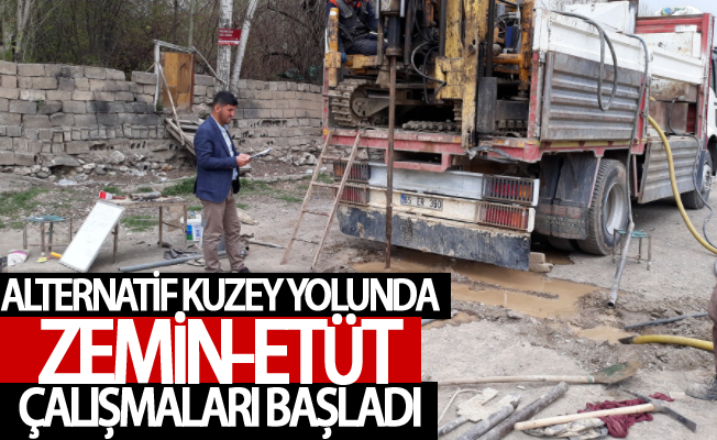 Alternatif kuzey yolunda zemin-etüt çalışmaları başladı