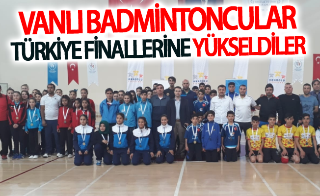 Vanlı badmintoncular Türkiye finallerine yükseldiler