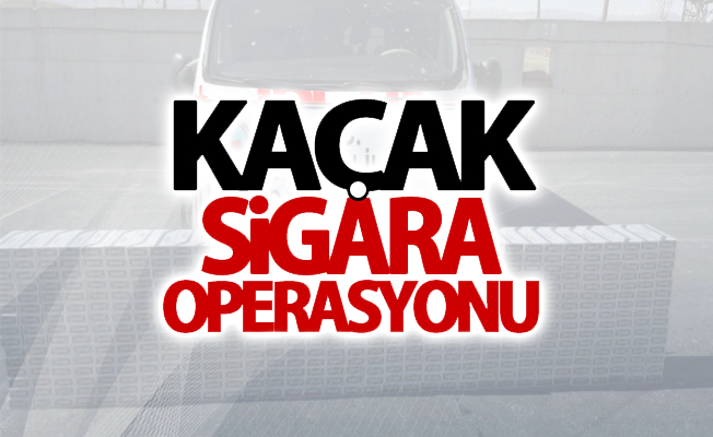 Jandarmadan kaçak sigara operasyonu