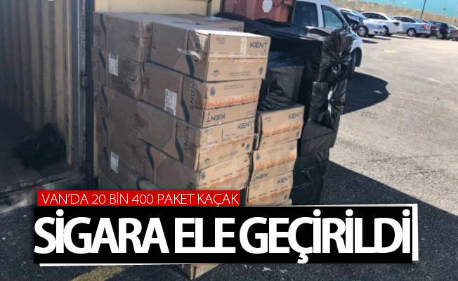 Van’da 20 bin 400 paket kaçak sigara ele geçirildi