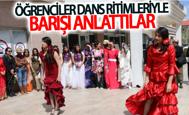 Öğrenciler dans ritimleriyle barışı anlattılar