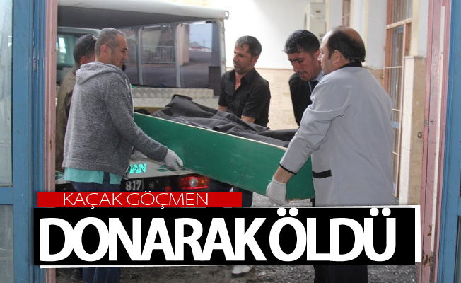 Kaçak göçmen donarak öldü