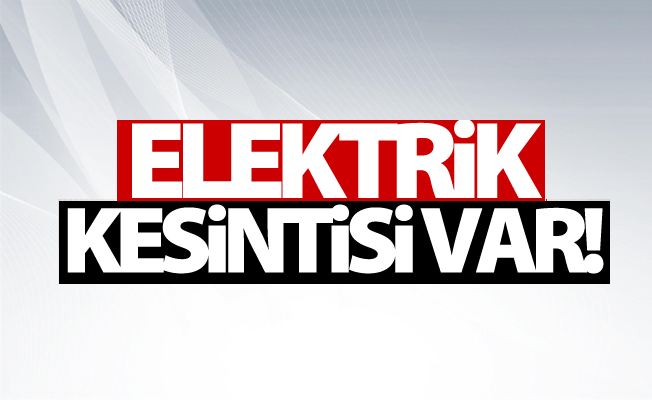 Van'da Elektrik Kesintisi