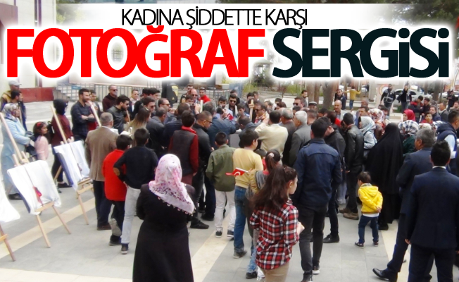 Kadına şiddette karşı fotoğraf sergisi