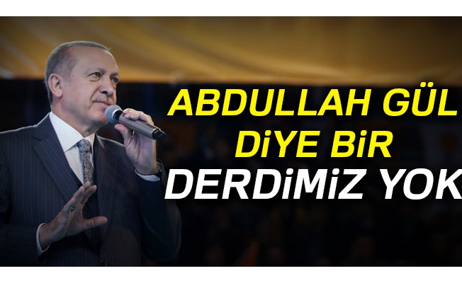 Abdullah Gül diye bir derdimiz yok