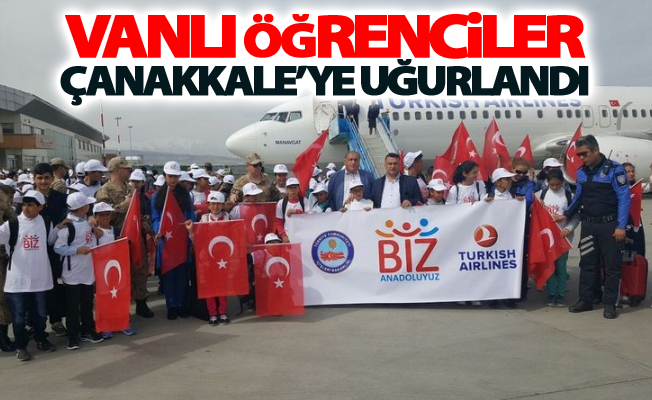 Vanlı öğrenciler Çanakkale’ye uğurlandı