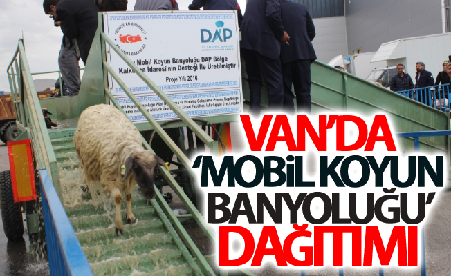 Van’da ‘Mobil Koyun Banyoluğu’ dağıtımı