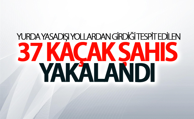 Van'da  yasadışı yollardan girdiği tespit edilen 37 kaçak şahıs yakalandı