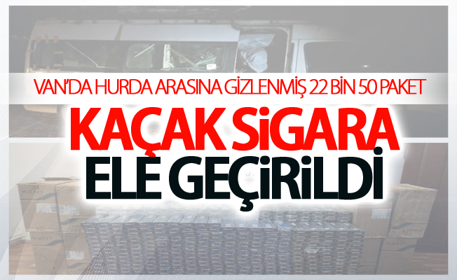 Van’da kaçak sigara operasyonu