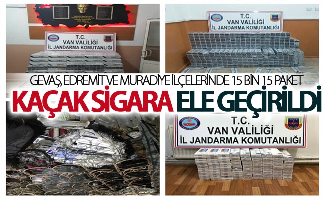 Van’da kaçak sigara operasyonu