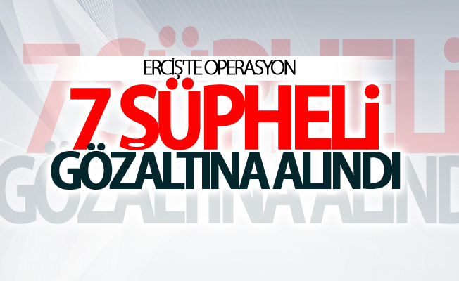 Van’da Erciş'te operasyon; 7 gözaltı