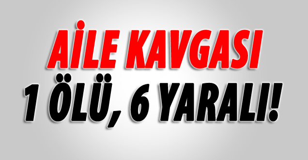 Aile Kavgası 1 Ölü, 1'i Asker 6 Kişi Yaralandı