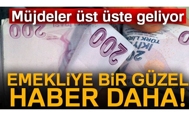 Emeklilere bir güzel haber daha!