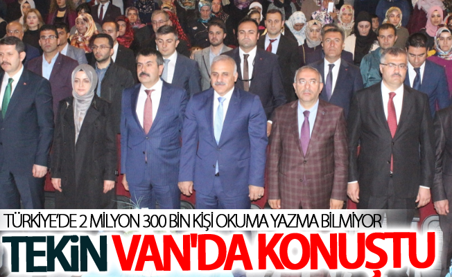 Milli Eğitim Bakanlığı Müsteşarı Doç. Dr. Yusuf Tekin Van'da konuştu