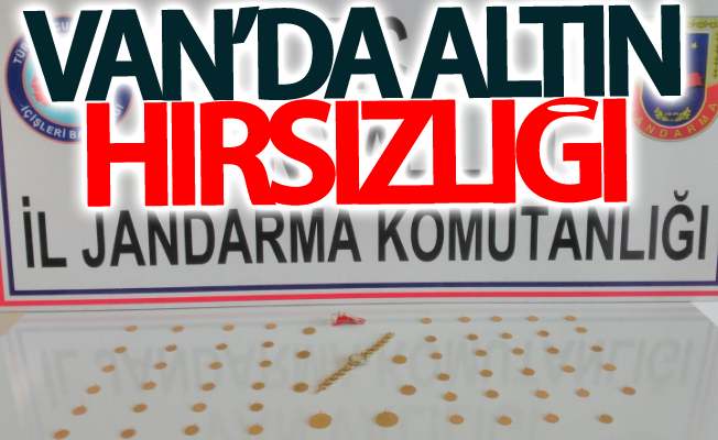 Van’da altın hırsızlığı