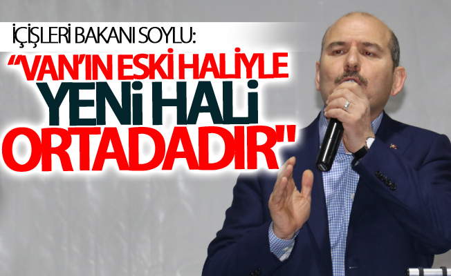 İçişleri Bakanı Süleyman Soylu Van'da