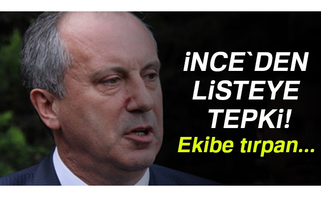 Muharrem İnce ekibine tırpan