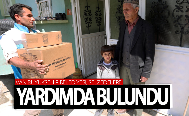 Van Büyükşehir Belediyesi, selzedelere yardımda bulundu