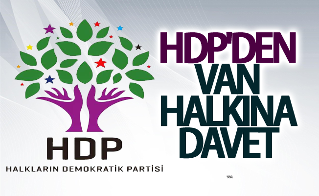 HDP Van İl Örgütünden davet