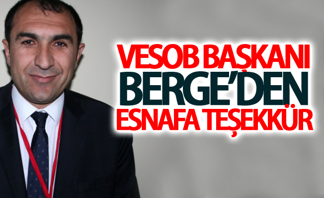 Berge’den esnafa teşekkür