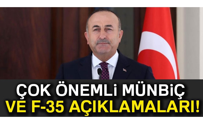 Dışişleri Bakanı Çavuşoğlu'ndan F-35 tepkisi!