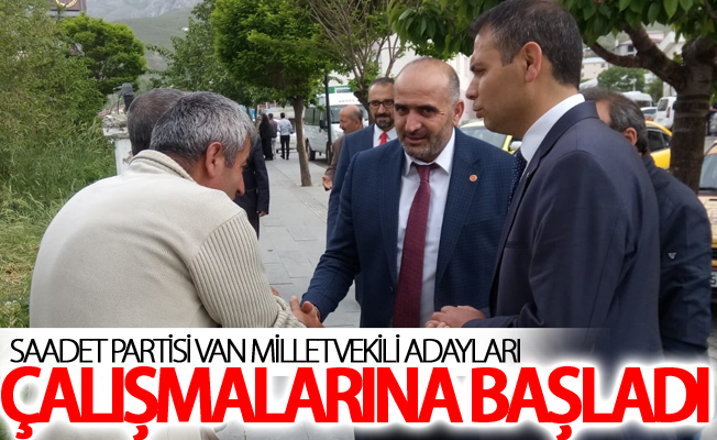 Saadet Partisi Van milletvekili adayları çalışmalarına başladı