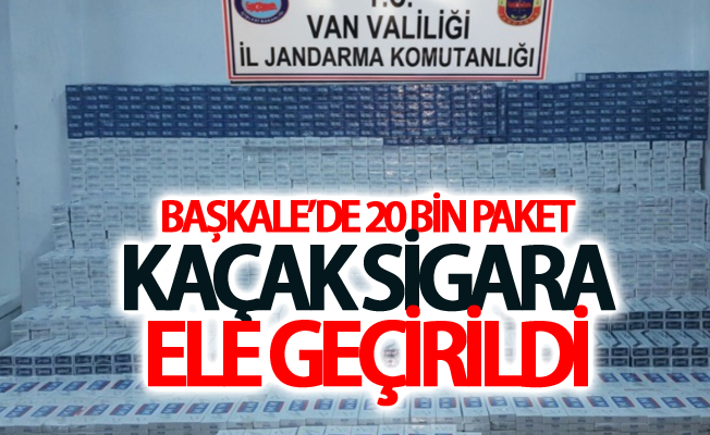 Başkale’de 20 bin paket kaçak sigara ele geçirildi